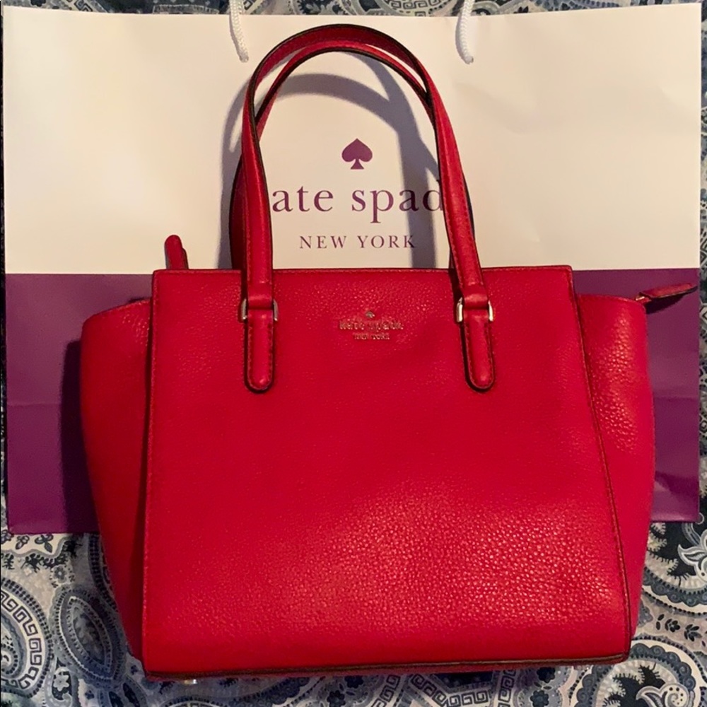Red Kate Spade satchel